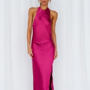 GORGEOUS WEDDING GUEST BRIDESMAID DRESS MAGENTA FUCHSIA